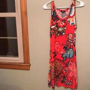 Sleeveless, tropical dress